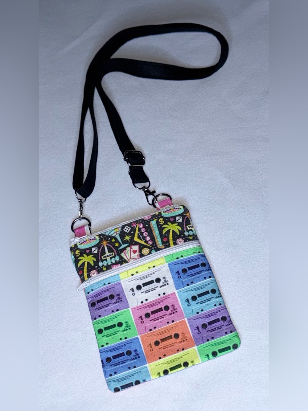 NKOTB Cassette Tape Fabric Crossbody Bag